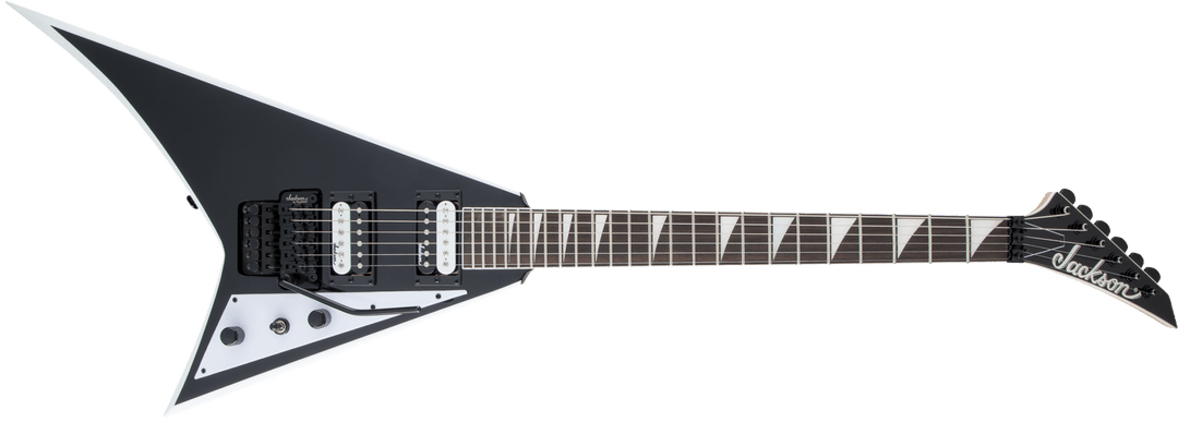 Jackson JS Series Rhoads JS32, Amaranth Fingerboard, Black with White Bevels by FMIC