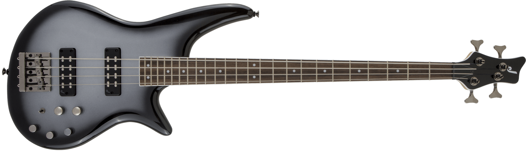 Jackson JS Series Spectra Bass JS3, Laurel Fingerboard, Silverburst by FMIC