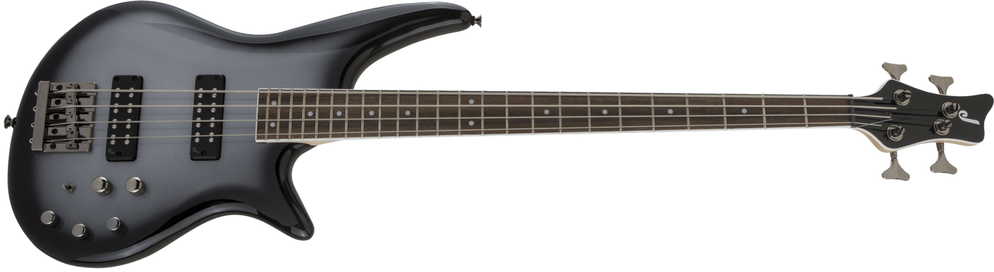 Jackson JS Series Spectra Bass JS3, Laurel Fingerboard, Silverburst by FMIC