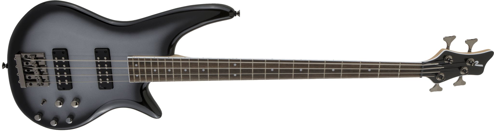 Jackson JS Series Spectra Bass JS3, Laurel Fingerboard, Silverburst by FMIC