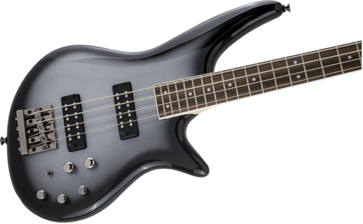 Jackson JS Series Spectra Bass JS3, Laurel Fingerboard, Silverburst by FMIC