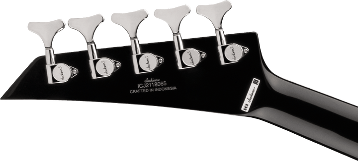 Jackson X Series Concert Bass™ CBXNT DX V, Laurel Fingerboard, Gloss Black by FMIC