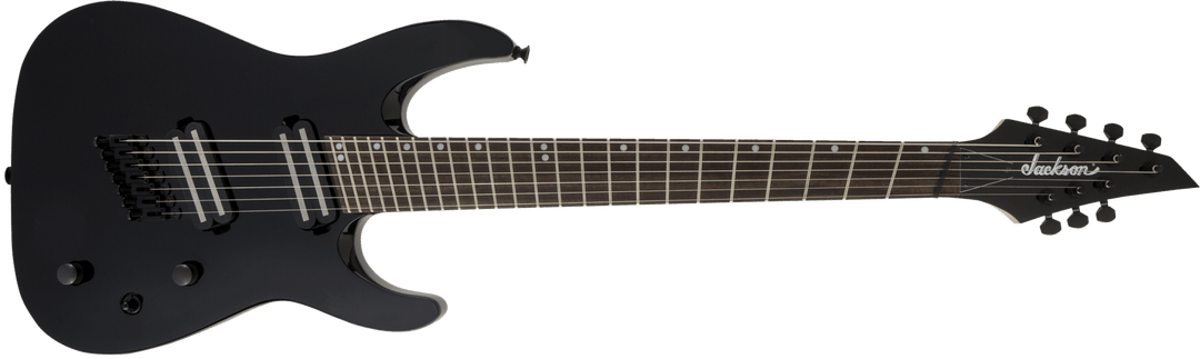 Jackson X Series Dinky® Arch Top DKAF7 MS, Laurel Fingerboard, Multi - Scale, Gloss Black by FMIC