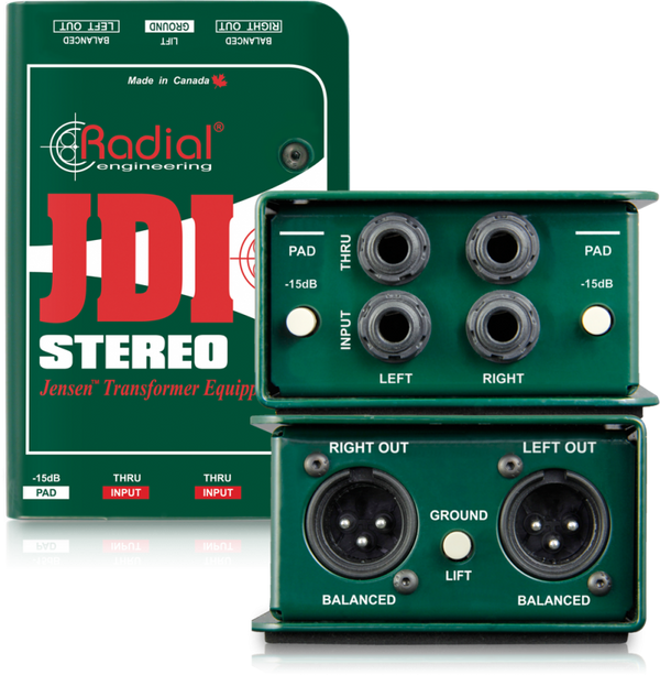 Radial Engineering JDI Stereo Premium Stereo Passive DI