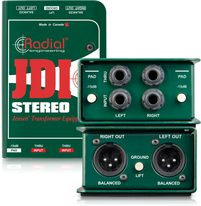 Radial Engineering JDI Stereo Premium Stereo Passive DI