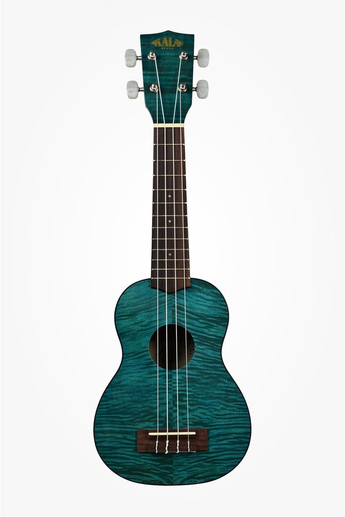 Kala Blue Exotic Mahogany Soprano Ukulele by Coast Music