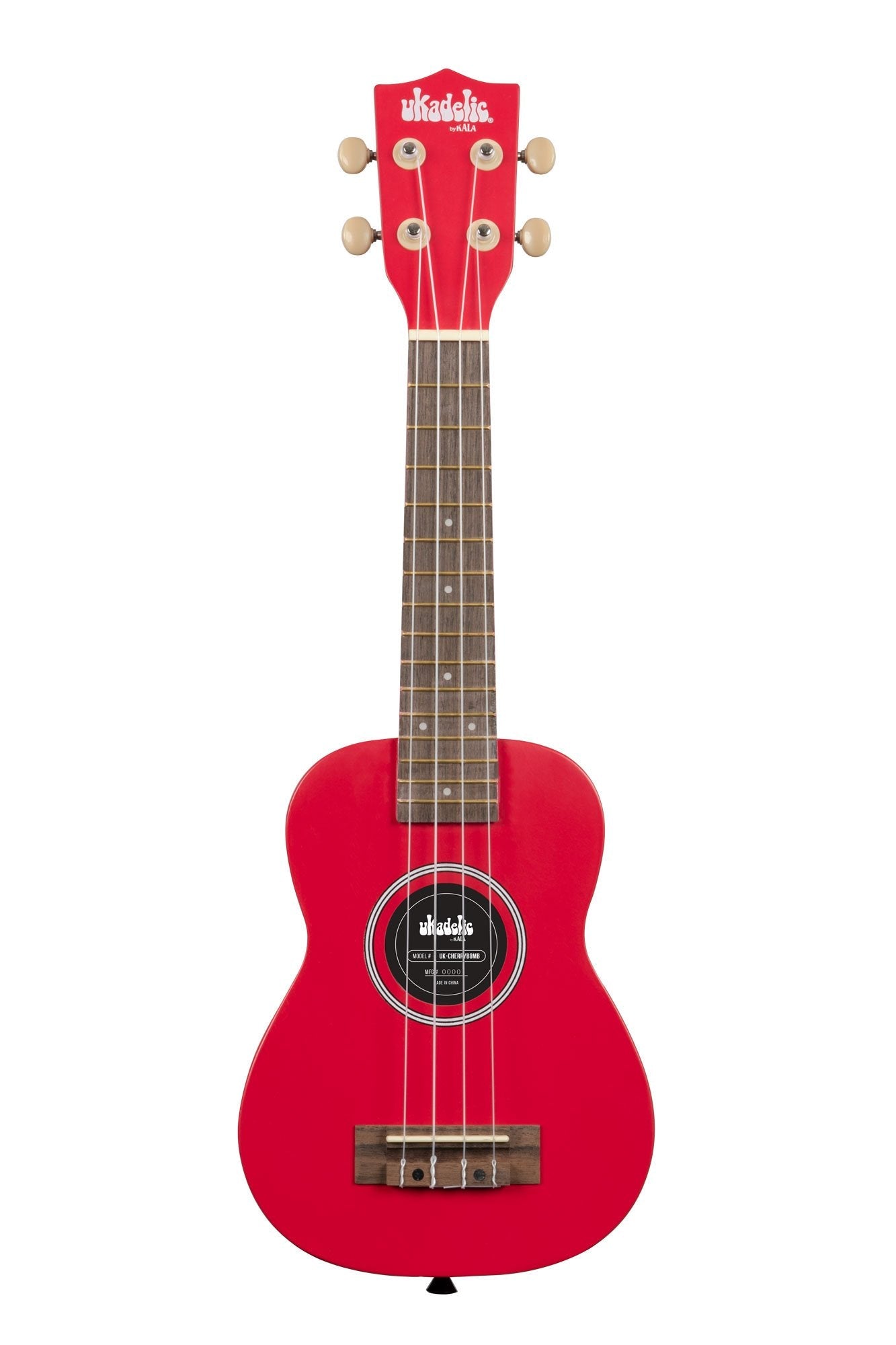Kala Cherry Bomb Ukadelic Soprano Ukulele by Coast Music