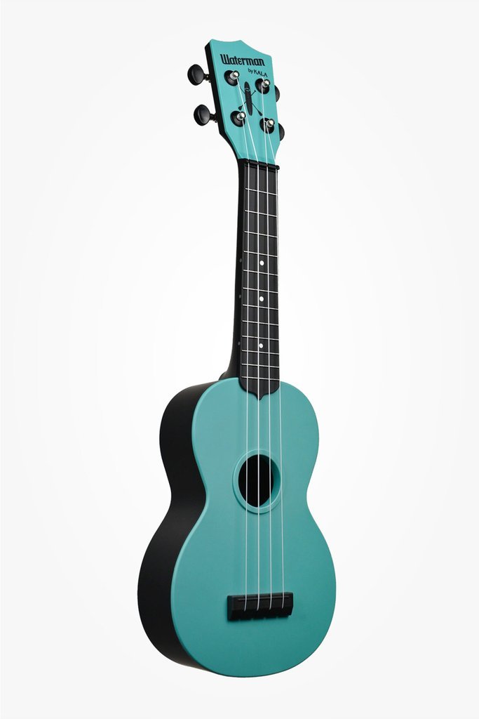 KALA Glow - In - The - Dark Aqua Matte Soprano Ukulele by Coast Music