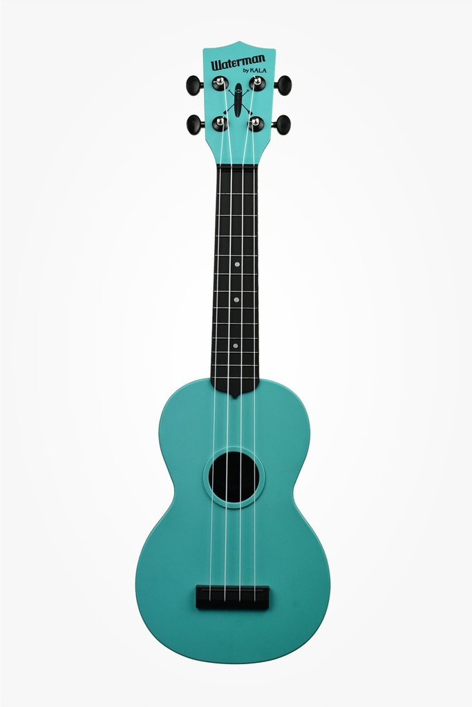 KALA Glow - In - The - Dark Aqua Matte Soprano Ukulele by Coast Music