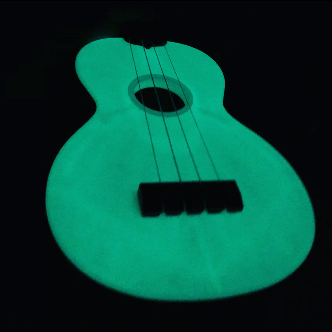 KALA Glow - In - The - Dark Aqua Matte Soprano Ukulele by Coast Music