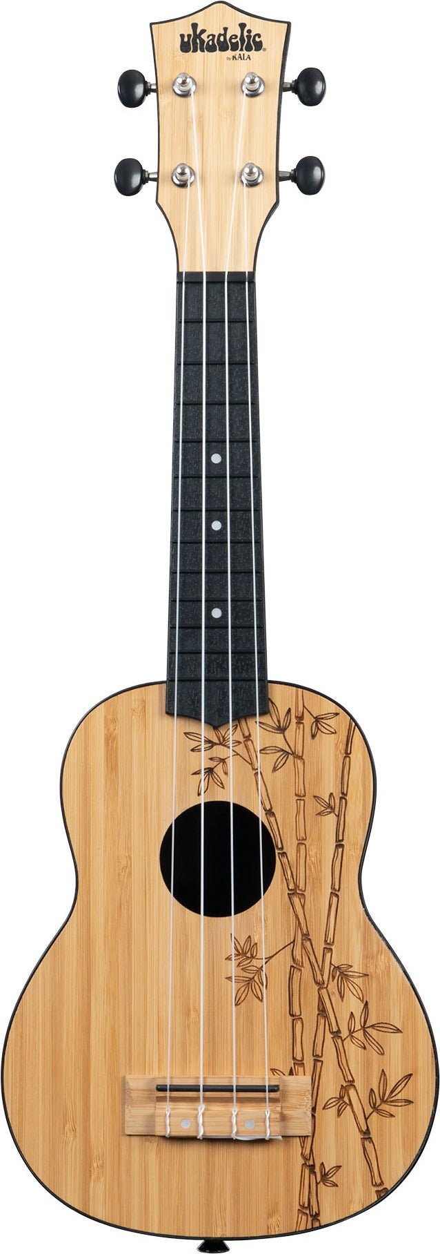 KALA Soprano Ukadelic Wood Top Series Bamboo by Coast Music