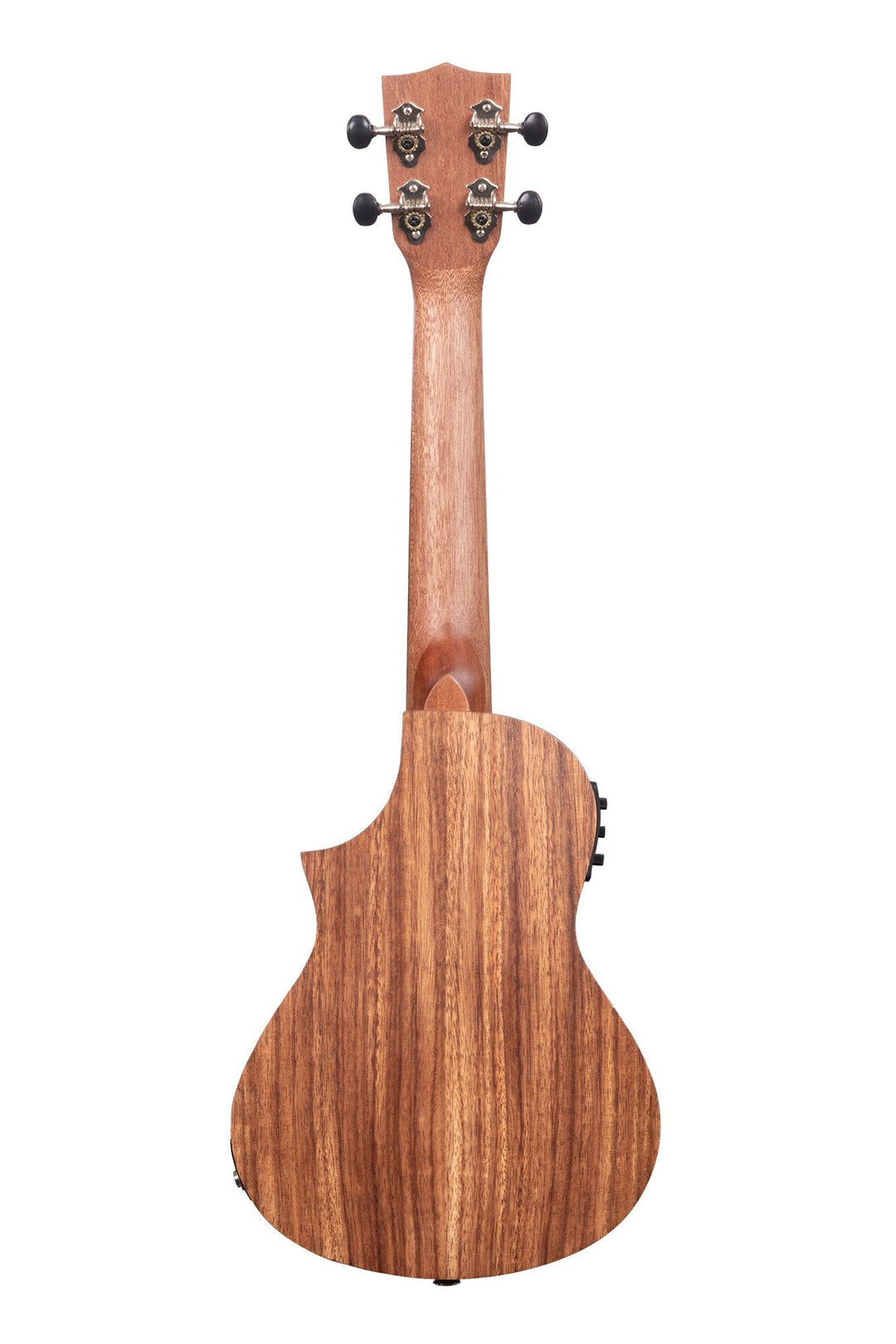 Kala Teak Tri - Top Concert Ukulele w/ Cutaway & EQ by Coast Music