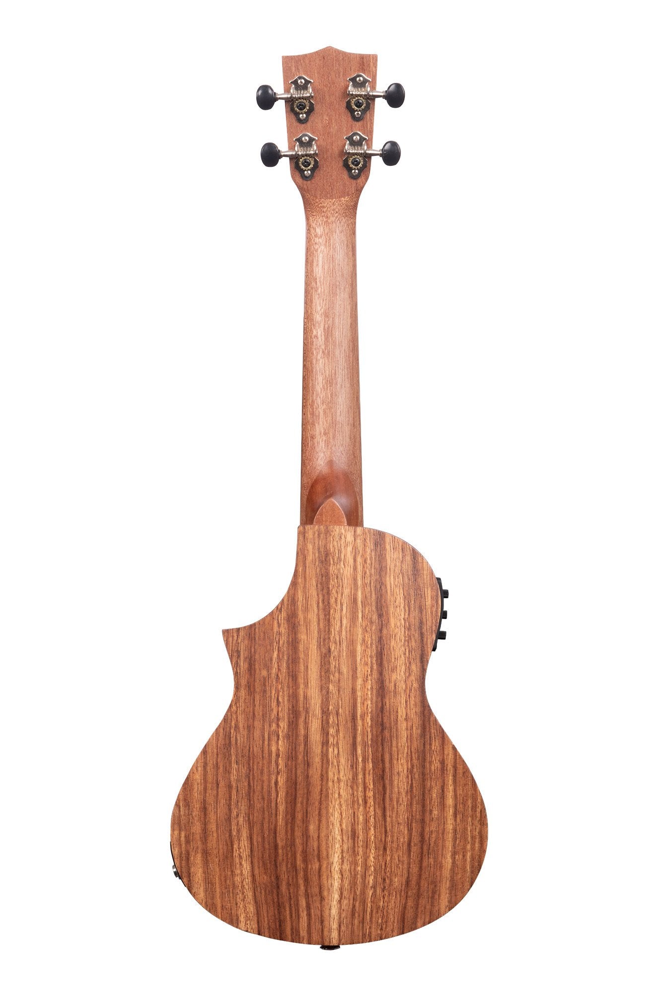 Kala Teak Tri - Top Concert Ukulele w/ Cutaway & EQ by Coast Music