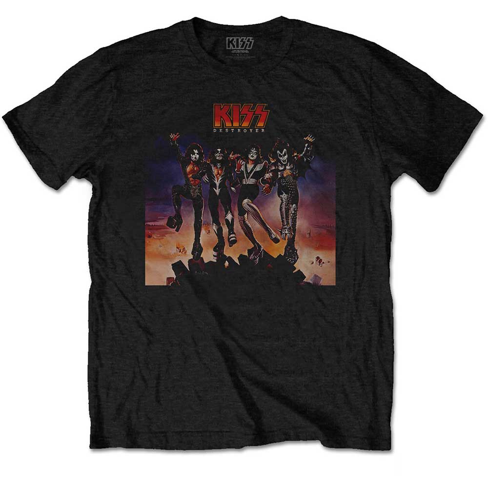 KISS UNISEX TEE: DESTROYER by Rock Off Trade