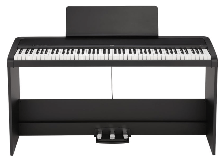 Korg 88 Key Hammer Action Stage Piano With Stand / Pedal Included, Black (B2SPBK) by Erikson Music