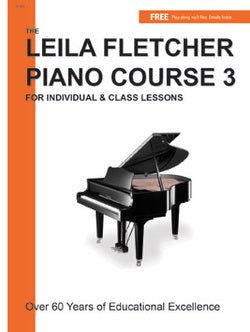 Leila Fletcher Piano Course Book 3 by Mayfair