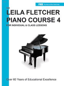 Leila Fletcher Piano Course Book 4 by Mayfair