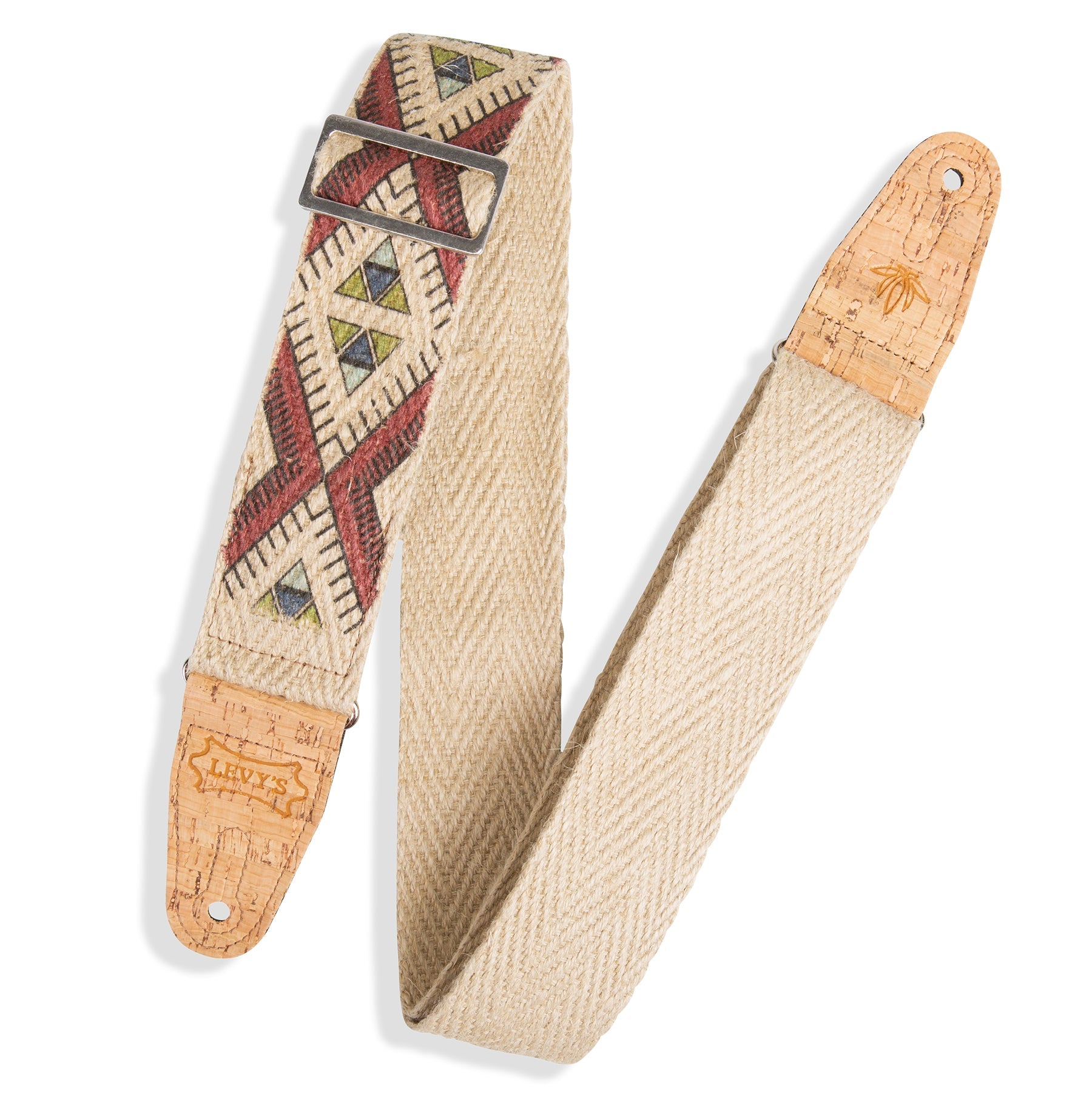 Levy's 2" Hemp Webbing Guitar Strap with Ink Printed by Levy's Leathers