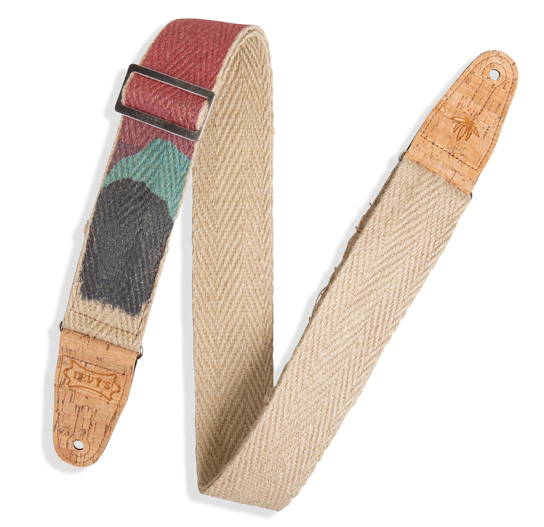 Levy's 2" Hemp Webbing Guitar Strap with Ink Printed by Levy's Leathers