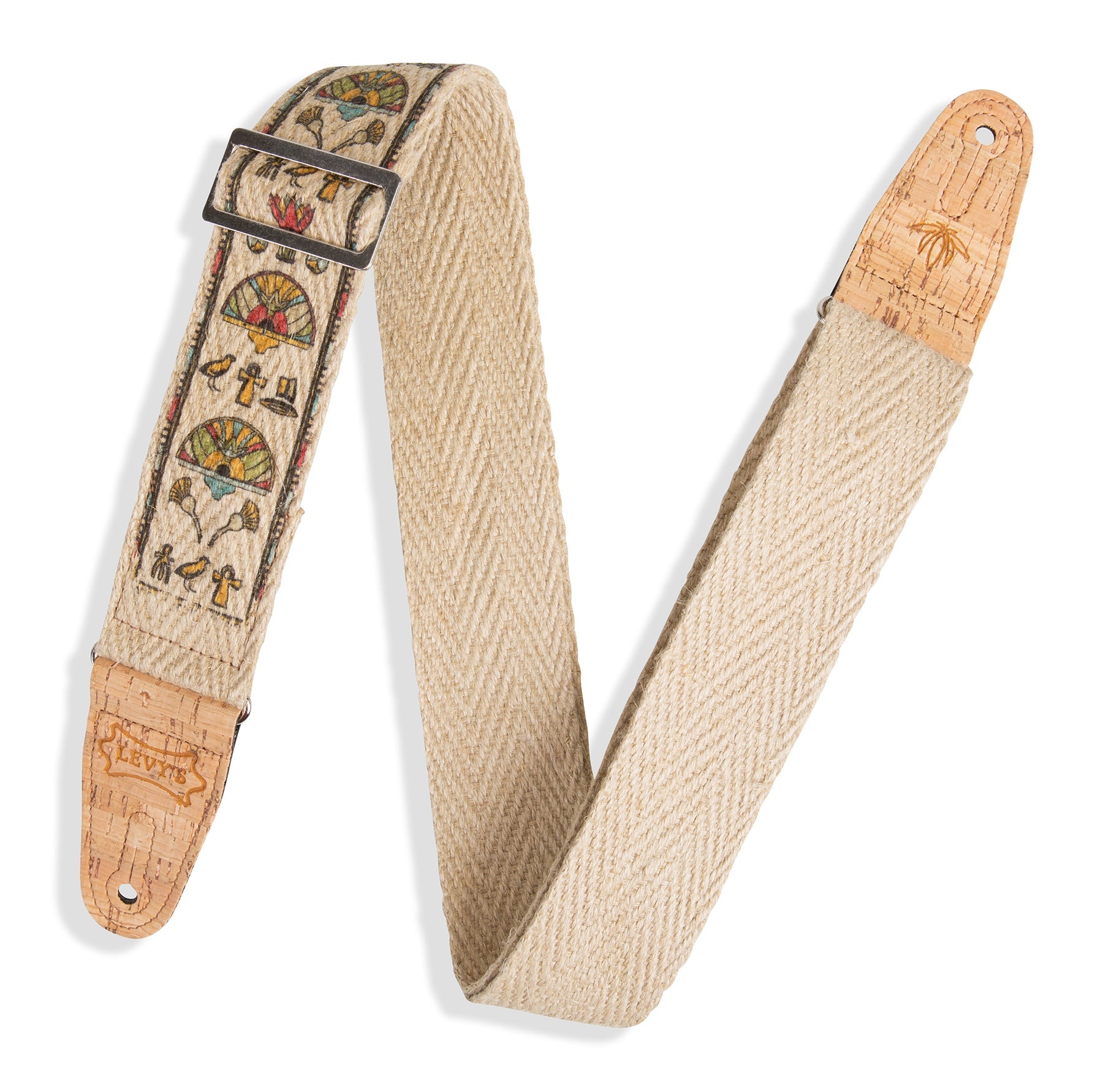 Levy's 2" Hemp Webbing Guitar Strap with Ink Printed by Levy's Leathers