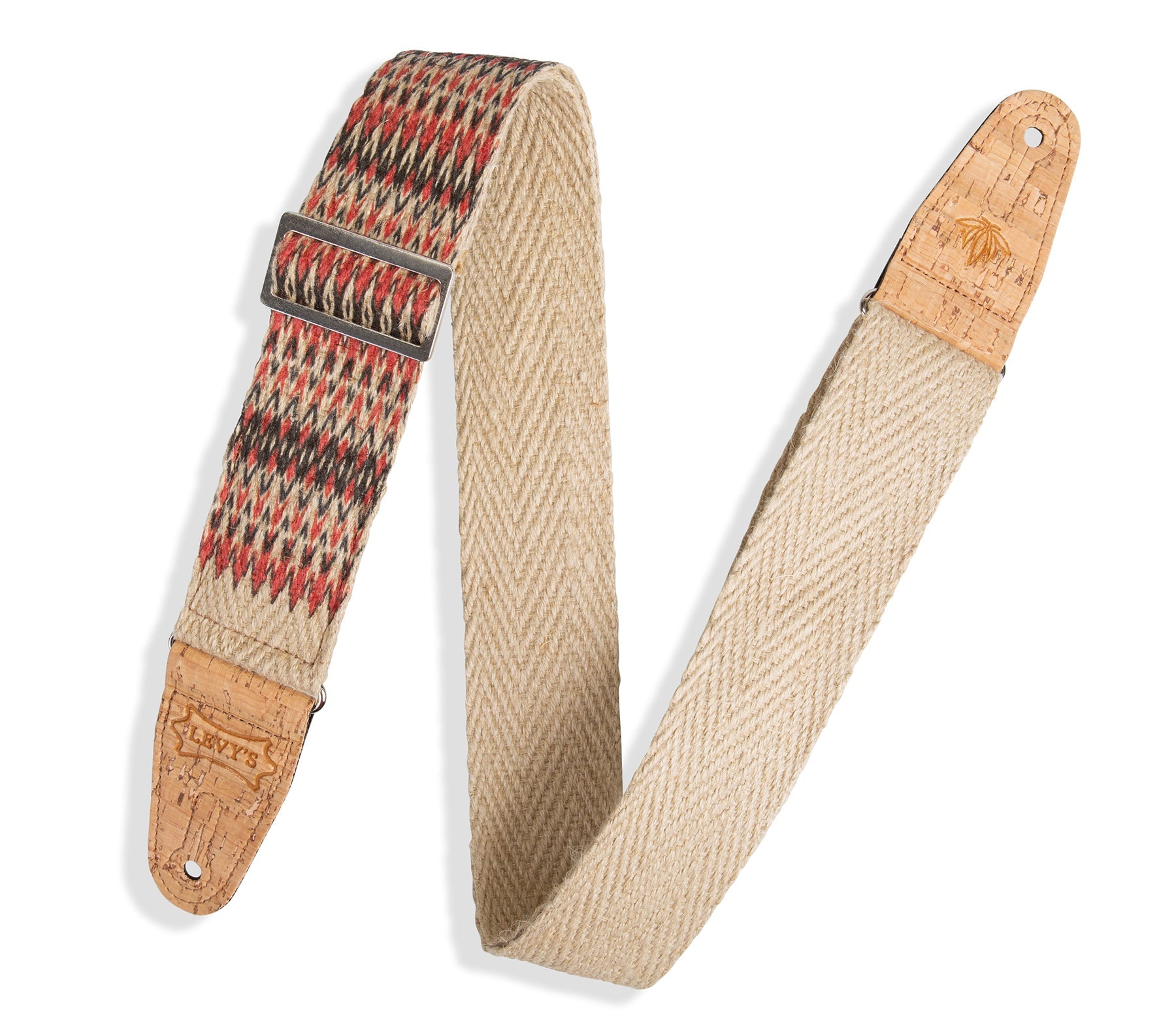 Levy's 2" Hemp Webbing Guitar Strap with Ink Printed by Levy's Leathers