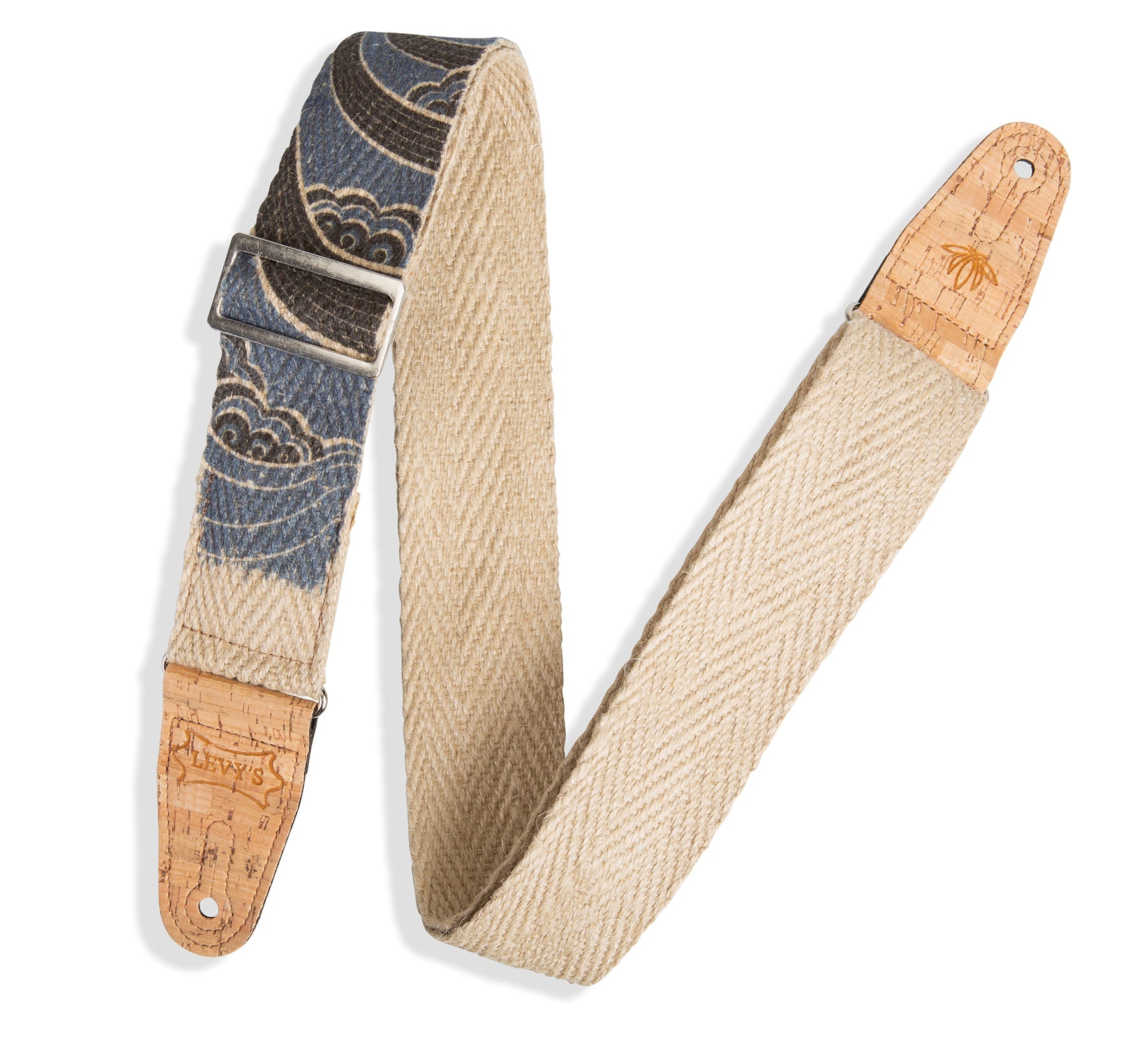Levy's 2" Hemp Webbing Guitar Strap with Ink Printed by Levy's Leathers