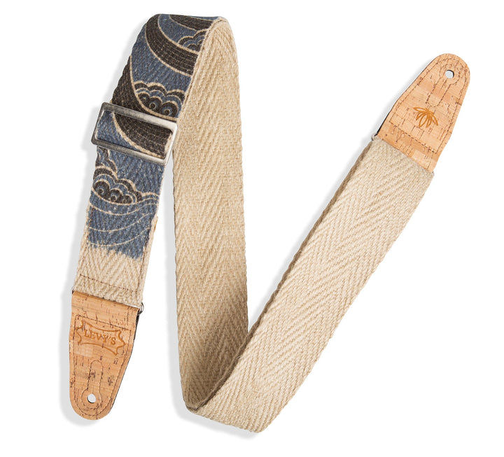 Levy's 2" Hemp Webbing Guitar Strap with Ink Printed by Levy's Leathers