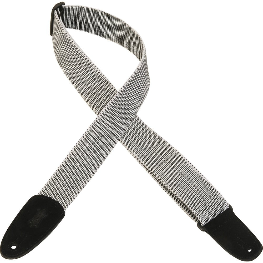 LEVY'S CLASSIC SERIES 2" TWEED GUITAR STRAP, MT8 - WHT by Levy's Leathers
