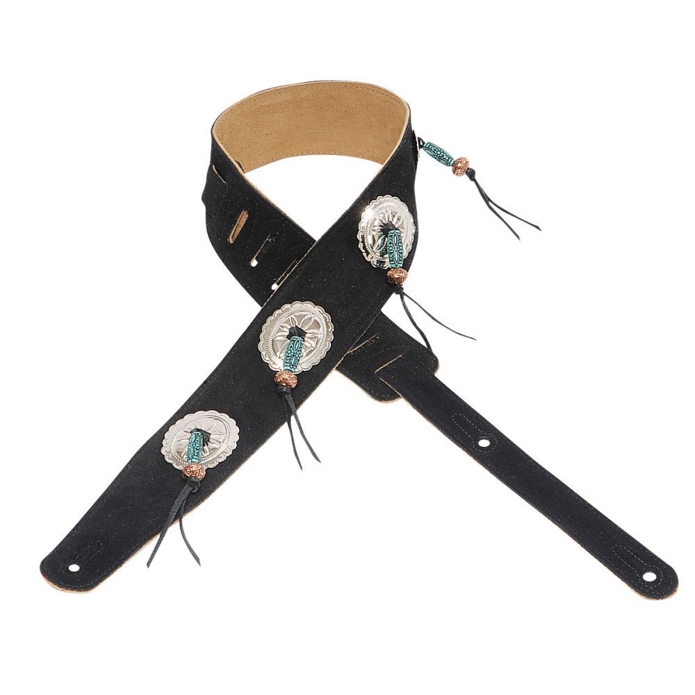 LEVY'S COUNTRY/WESTERN SERIES Guitar Strap – MS26SF - BLK by Levy's Leathers
