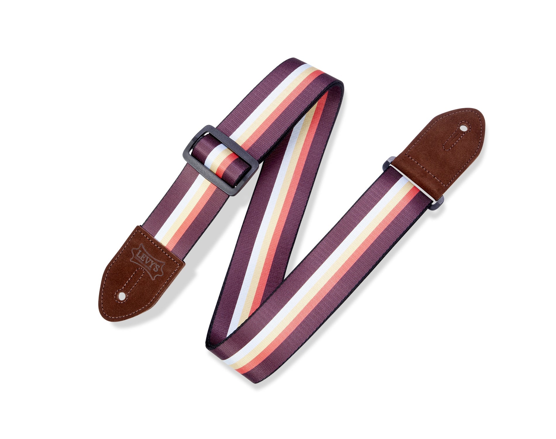 LEVY'S PRINT SERIES 3 - Bar Stripe Guitar Strap – MP2 - 001 by Levy's Leathers