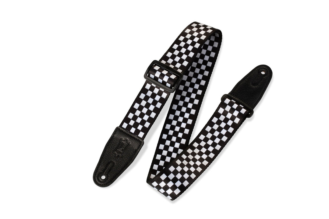 LEVY'S Print Series Guitar Strap, Checkered by Levy's Leathers