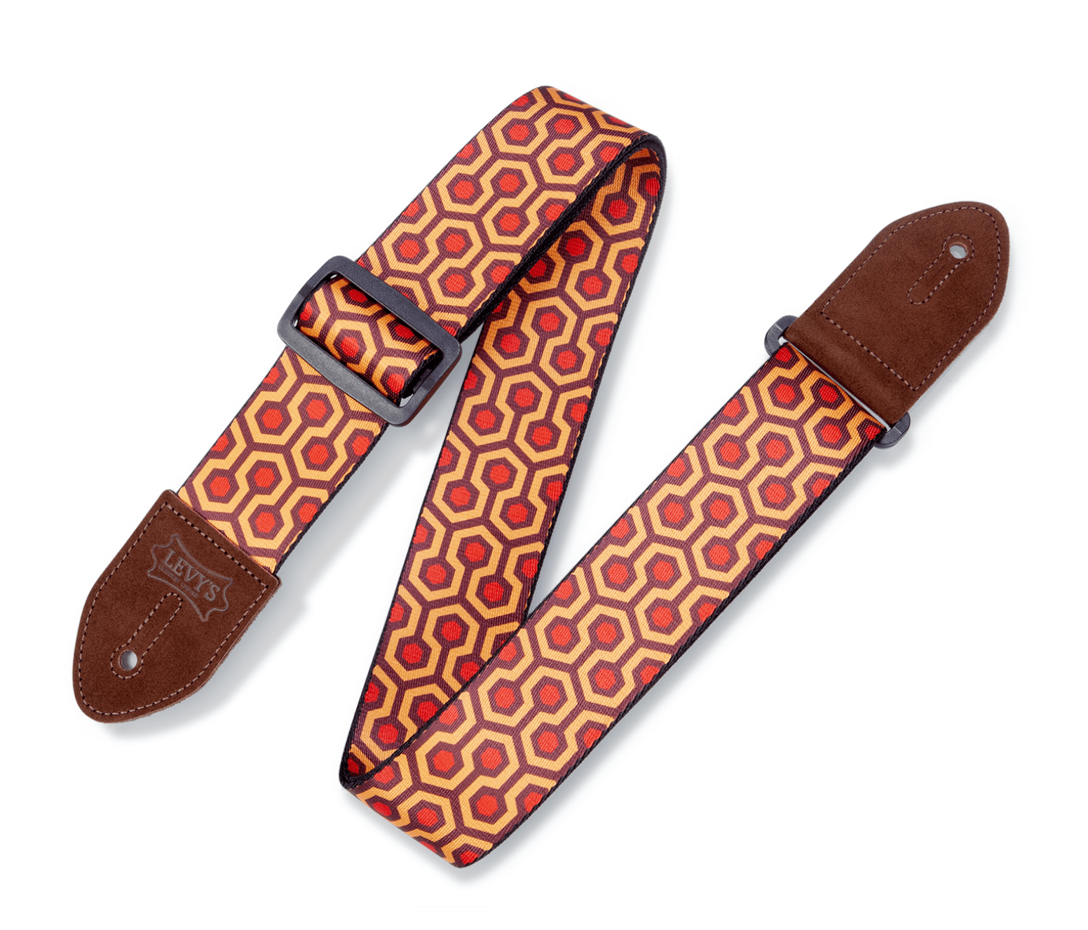 LEVY'S PRINT SERIES Hex Guitar Strap – MP2 - 007 by Levy's Leathers