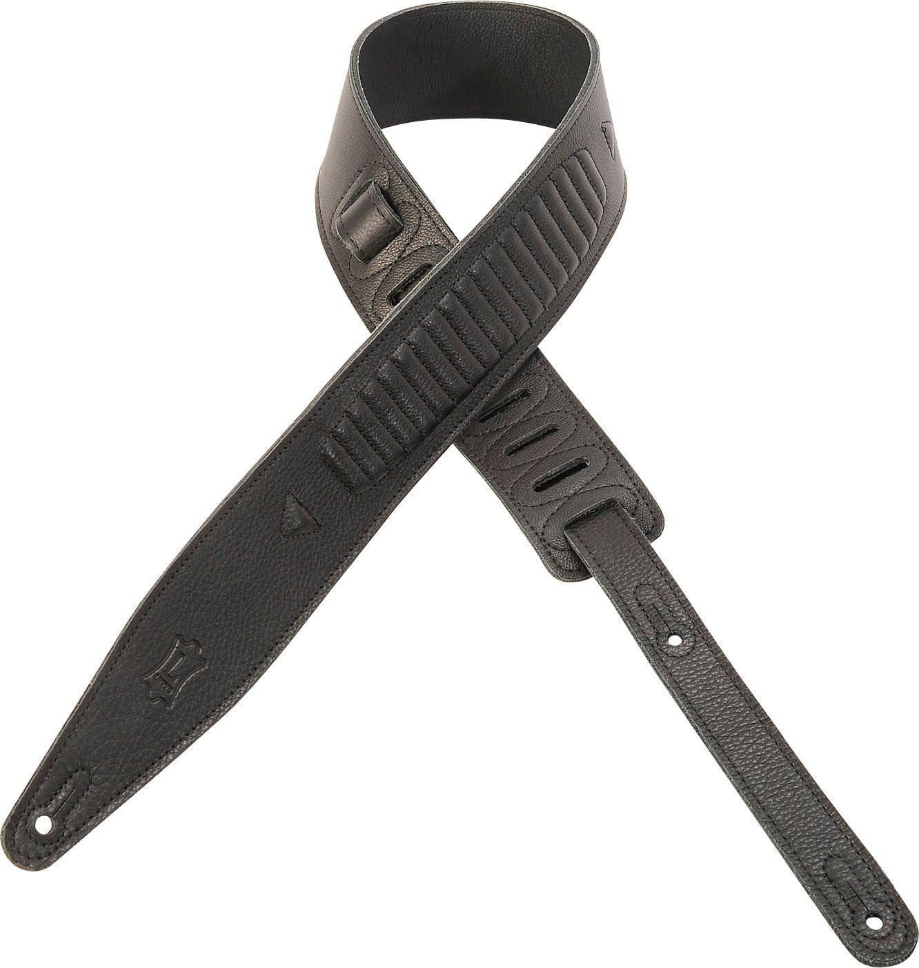 LEVY'S REBEL SERIES Guitar Strap – MG317MTO - BLK by Levy's Leathers