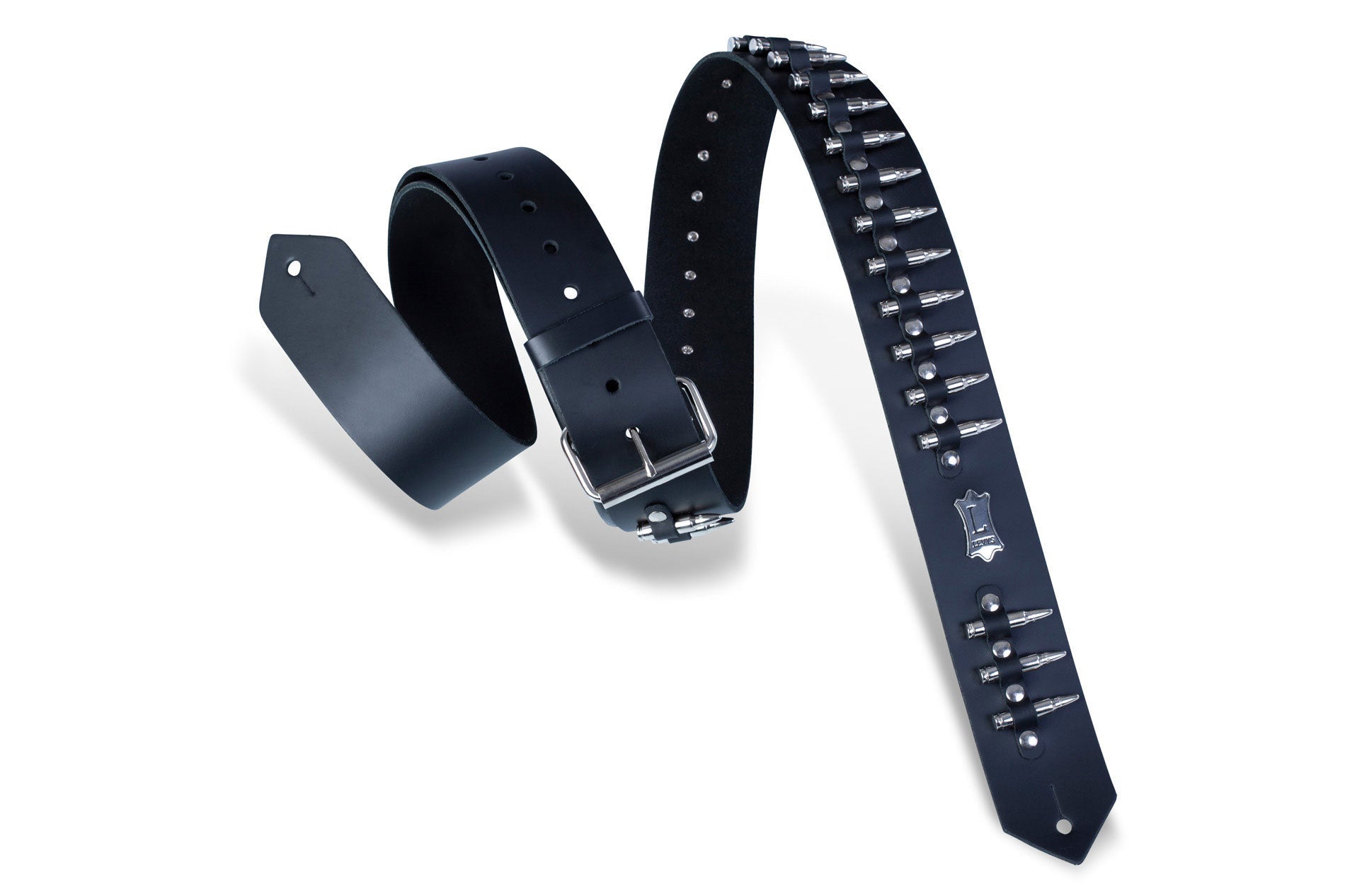 LEVY'S REBEL SERIES Guitar Strap – PM28 - 2B - BLK by Levy's Leathers