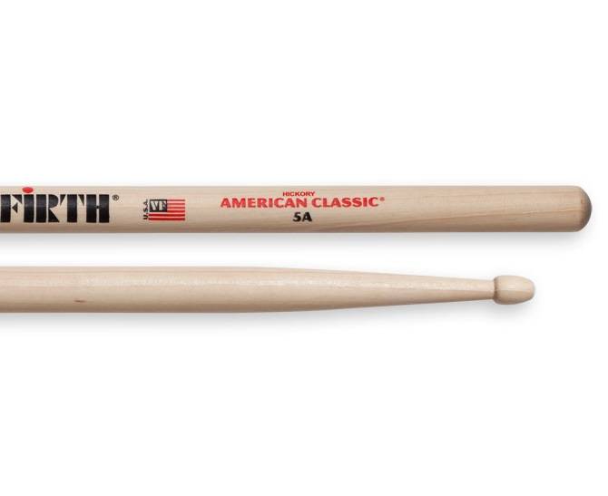 Vic Firth 5A American Classic Drumsticks (Hickory/Wood Tip)