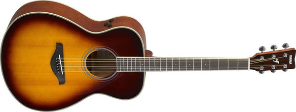 Yamaha FS TransAcoustic Guitar w/Solid Spruce Top, Brown Sunburst