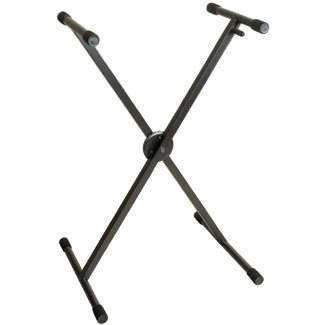 Yorkville Deluxe Single Braced X Keyboard Stand