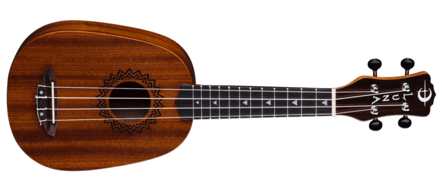 Luna Ukulele Vintage Mahogany Pineapple - Satin Natural by Unknown