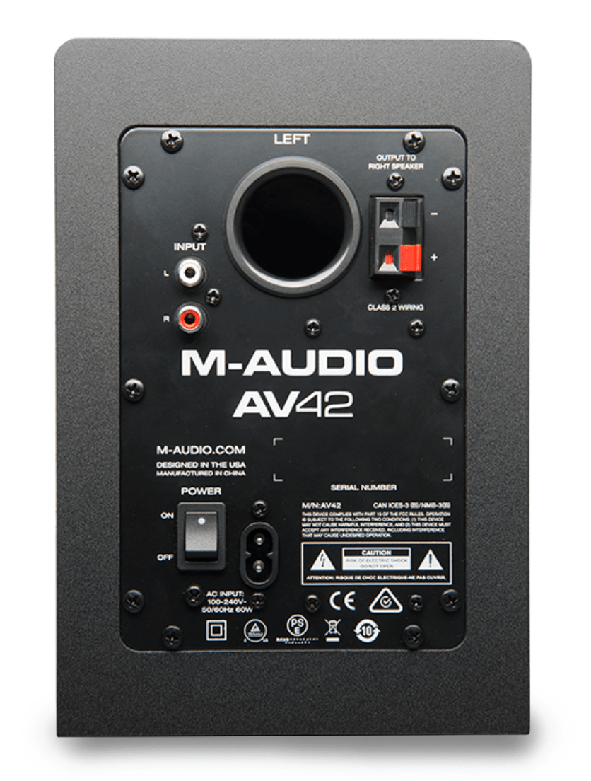 M - Audio AV42 Desktop Speakers for Professional Media Creation by inMusic