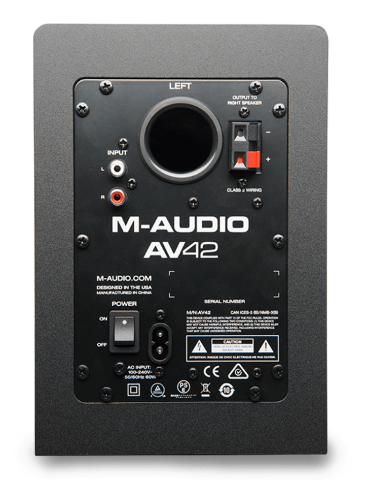 M - Audio AV42 Desktop Speakers for Professional Media Creation by inMusic