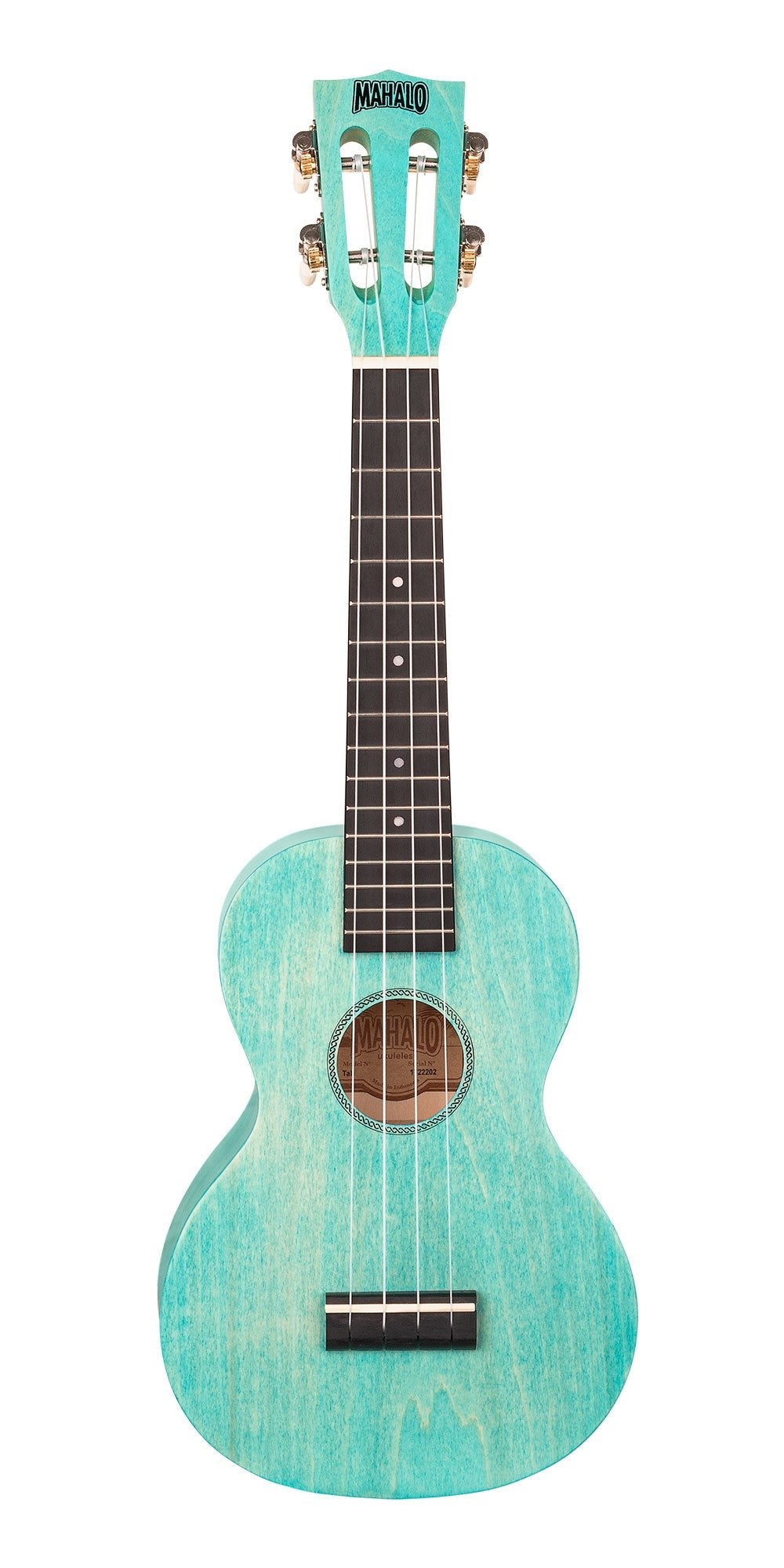 Mahalo Ukuleles Island Series Concert Ukulele, Aqua Blue by Coast Music