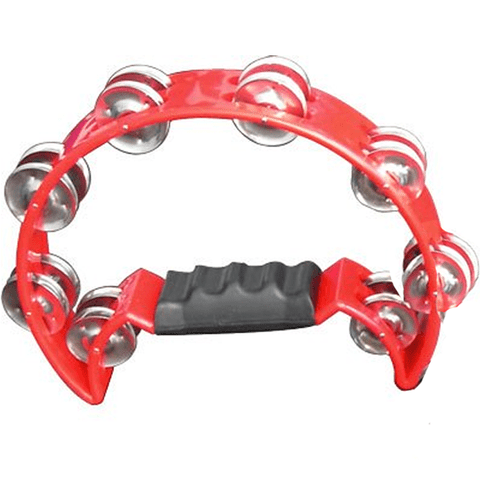 Mano MP - TC - RD Percussion Tambourine, Red by Coast Music