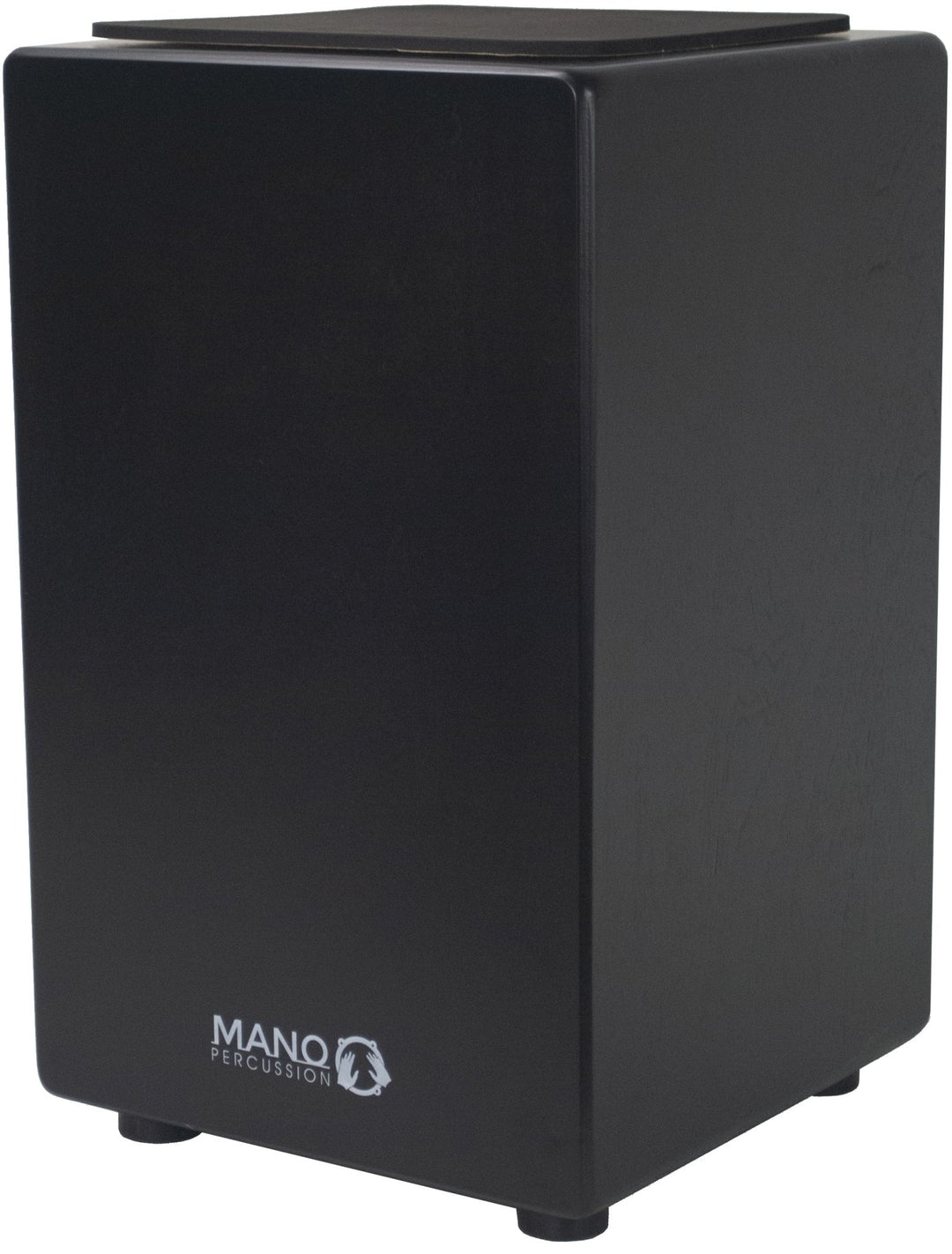 Mano Percussion Cajon With Foam Seat Pad, Midnight Black Satin by Coast Music