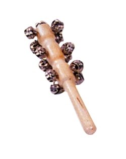 Mano Percussion Jingle Bell Stick 13 Bells by Coast Music
