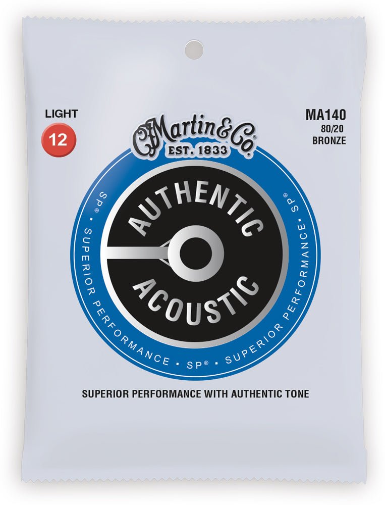 Martin Authentic Acoustic SP Guitar Strings 80/20 Bronze by Martin Guitar Co.