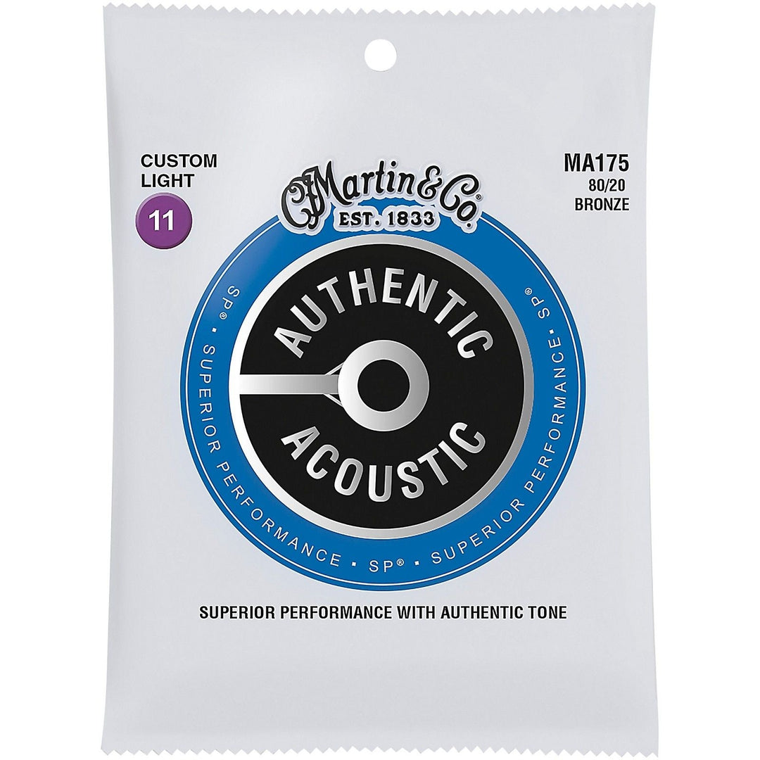 Martin Authentic Acoustic SP Guitar Strings 80/20 Bronze by Martin Guitar Co.