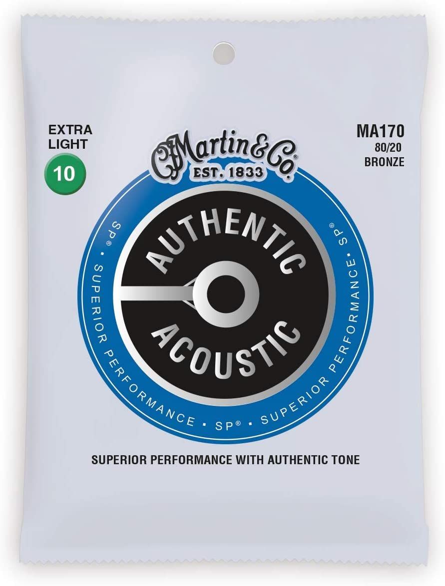Martin Authentic Acoustic SP Guitar Strings 80/20 Bronze by Martin Guitar Co.