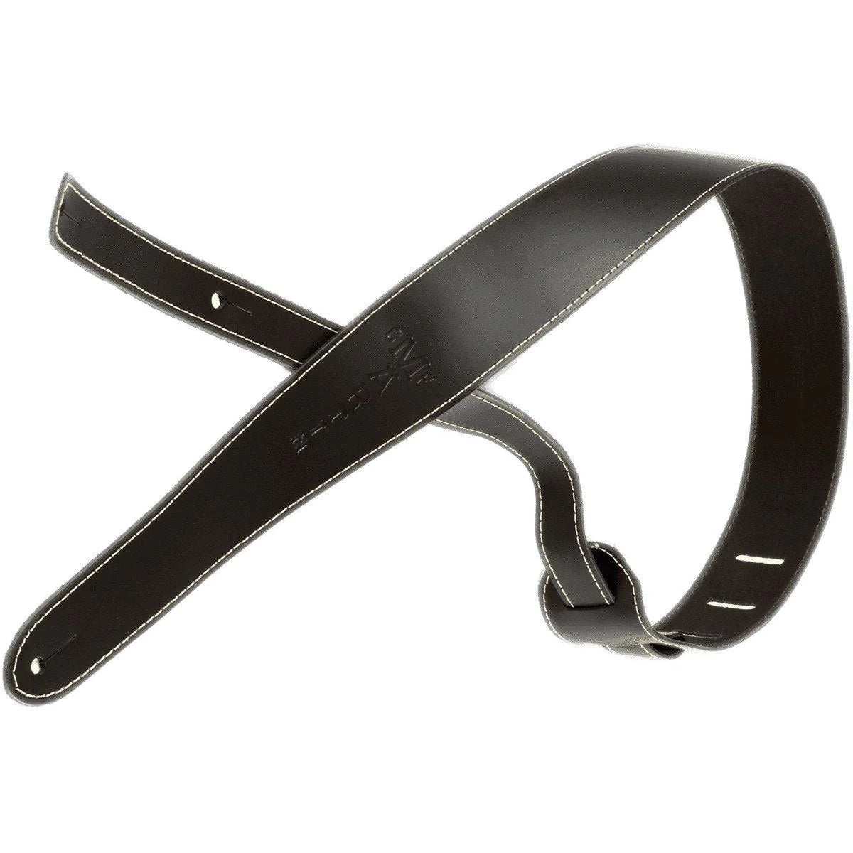 Martin & Co. Leather Guitar Strap w/ Embossed Logo, Slim Style by Martin Guitar Co.