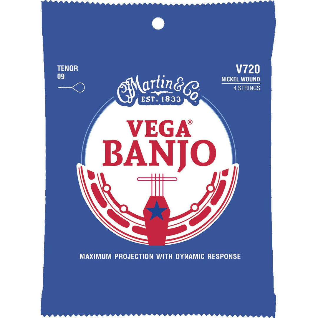 Martin & Co. Vega Banjo Strings, Nickel Tenor (9 - 30) by Martin Guitar Co.