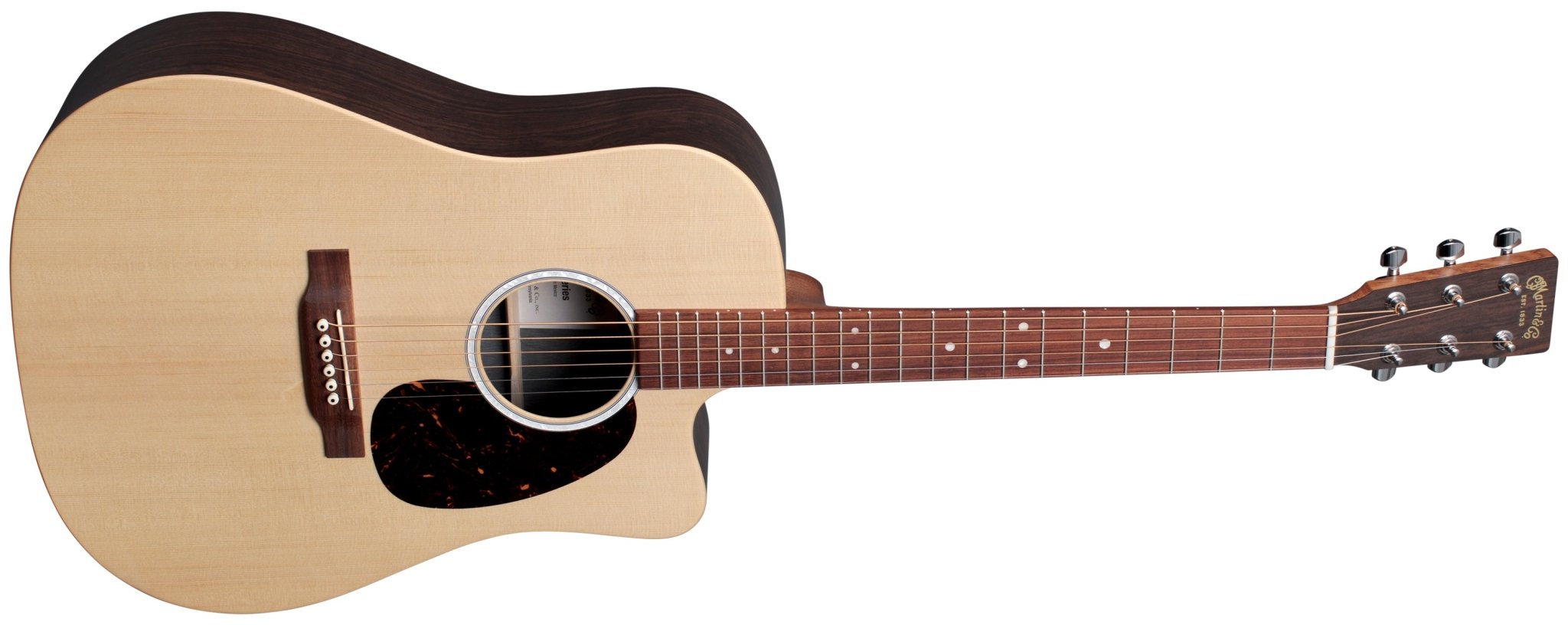 Martin & Co. X Series DC - X2E - 03 Spruce/Rosewood Acoustic/Electric Guitar by Martin Guitar Co.